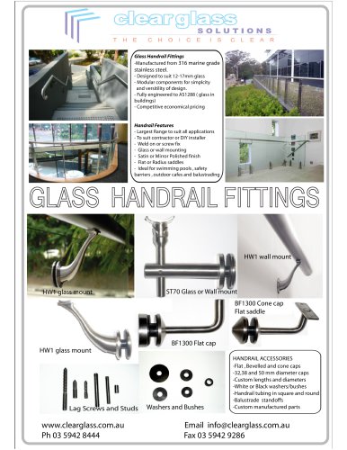 GLASS HANDRAIL FITTINGS