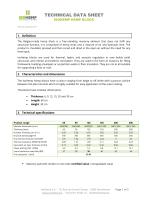 Technical data sheet - Hempcrete blocks