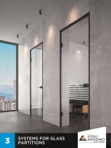 Systems for glass partitions