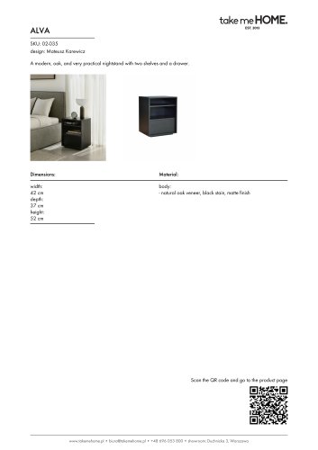 Alva - Product Sheet