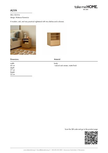Alva - Product Sheet