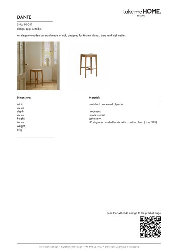 Dante - Product Sheet