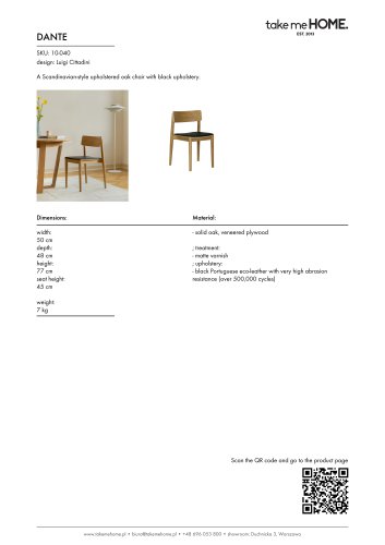 Dante - Product Sheet