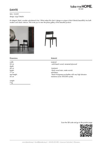 Dante - Product Sheet