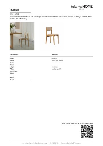 Porter - Product Sheet