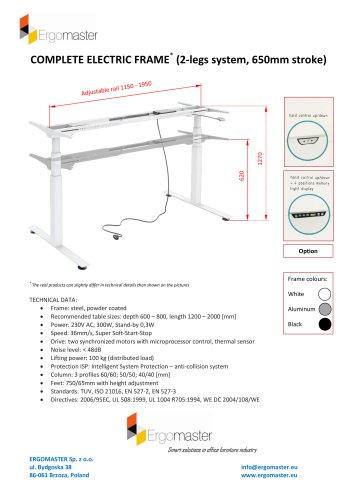 ELECTRIC FRAME (2 legs system)