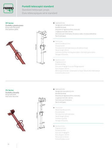 Standard telescopic props