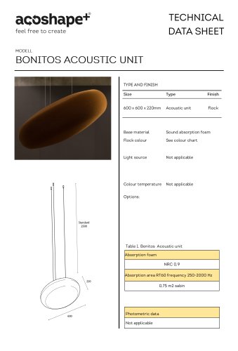 Bonitos Acoustic Unit