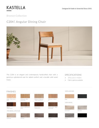 C204 Angular Dining Chair