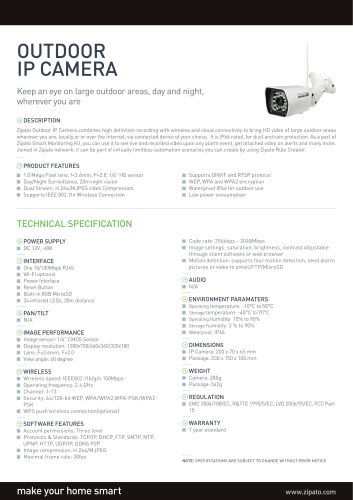 OUTDOOR IP CAMERA
