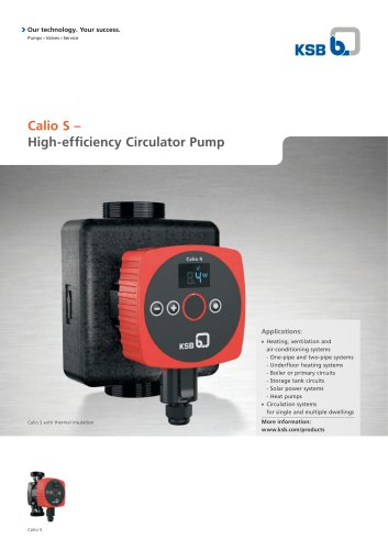 Calio S – High-efficiency Circulator Pump