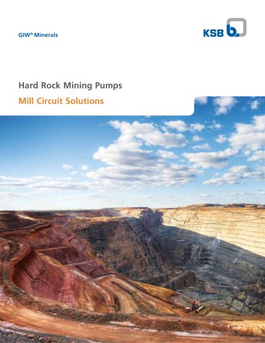 Hard Rock Mining Pumps Mill Circuit Solutions