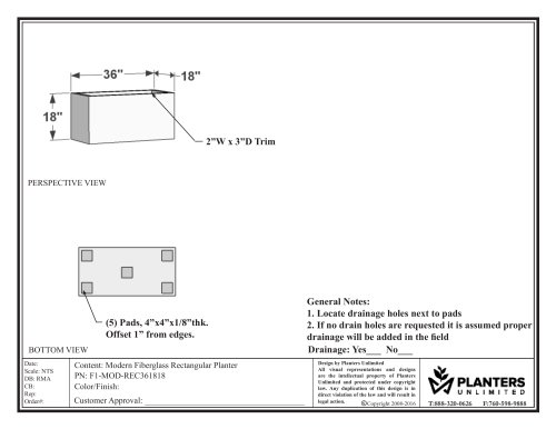 Modern Rectangle Planters