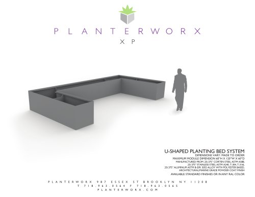 U SHAPED PLANTING BED