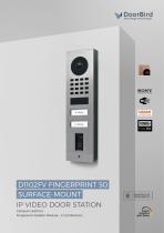 IP Video Door Station D1102FV Fingerprint 50 surface-mount