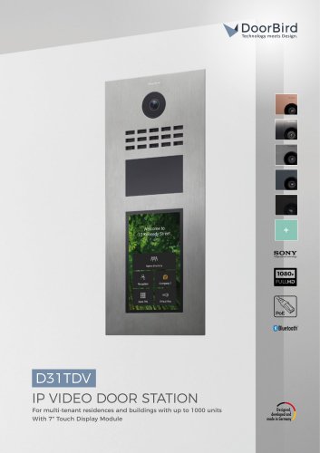 IP Video Door Station D31TDV