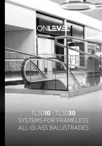 TL3010 - TL3030 SYSTEMS FOR FRAMELESS ALL-GLASS BALUSTRADES