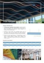 Suspended acoustic baffle panels - vertial hanging