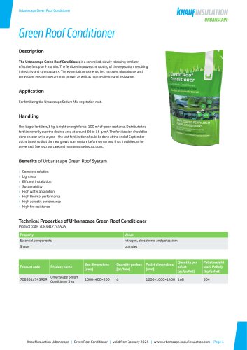 Green Roof Conditioner