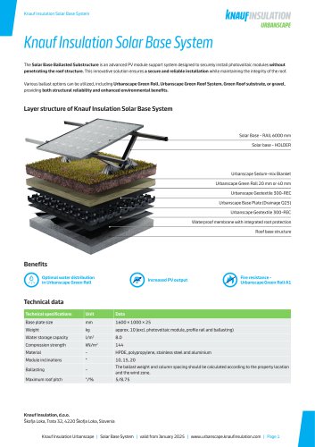 Knauf Insulation Solar Base System