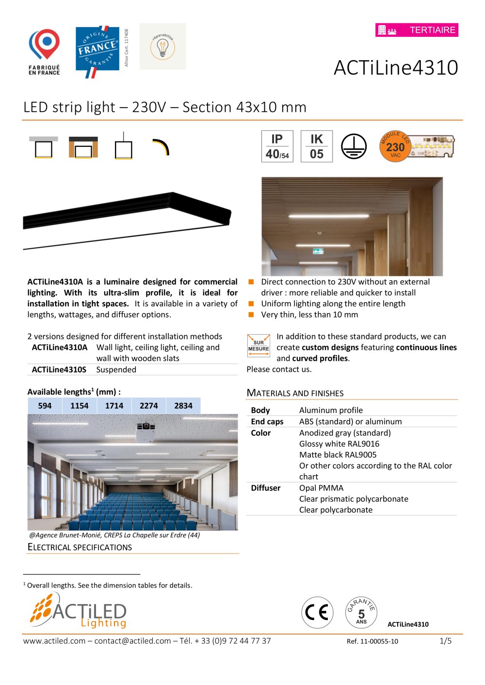 ACTiLine4310 - ACTiLED Lighting