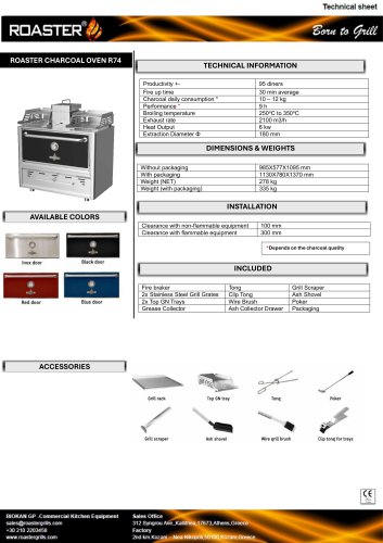 ROASTER CHARCOAL OVEN R74