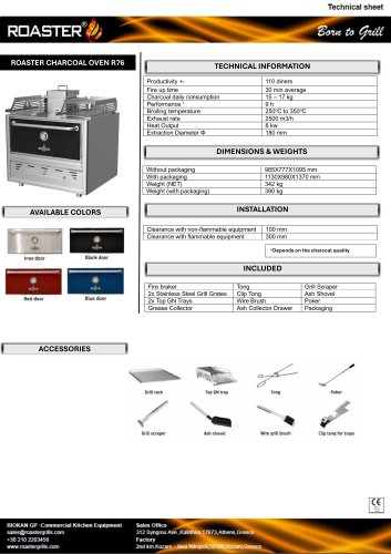 ROASTER CHARCOAL OVEN R76
