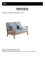 DIVANO LOUNGE 2 POSTI REF. 1002 - 1