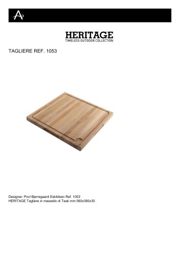 TAGLIERE REF. 1053