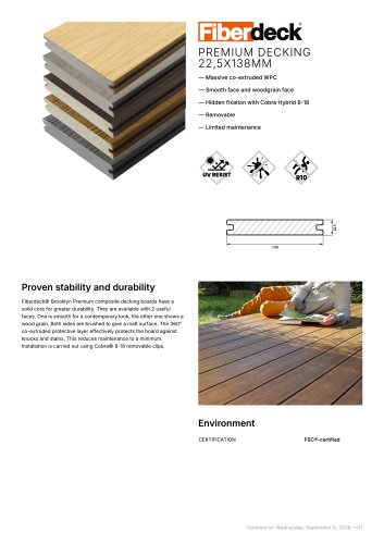 PREMIUM decking 22,5x138mm