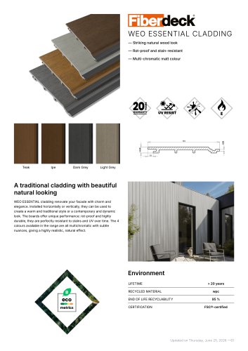 WEO ESSENTIAL cladding