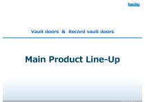 Vault doors & Record vault doors - Main Product Line-Up