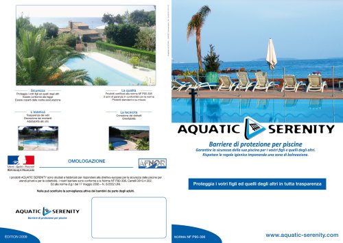 Aquatic Serenity Barreas de seguridad para piscinas