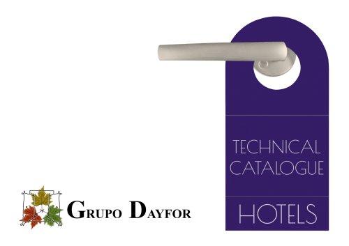 Technical catalogue hotels