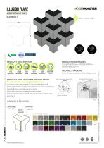 ILLUSION FLARE Acoustic Fabric Panel / Product Data Sheet