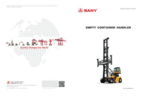 Empty Container Handler-SDCY100K8-T