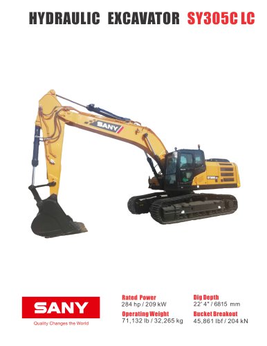 Medium excavator-SY305C