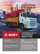 Truck-mounted Concrete Pump- SYG5260THB 370C-10