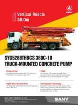 Truck-mounted Concrete Pump- SYG5288THBCS 380C-10