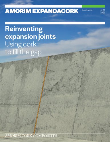 Reinventing expansion joints Using cork to fill the gap