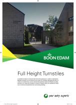 Full Height Turnstiles Product Range Brochure