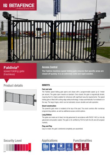 Faldivia® speed folding gate (trackless)