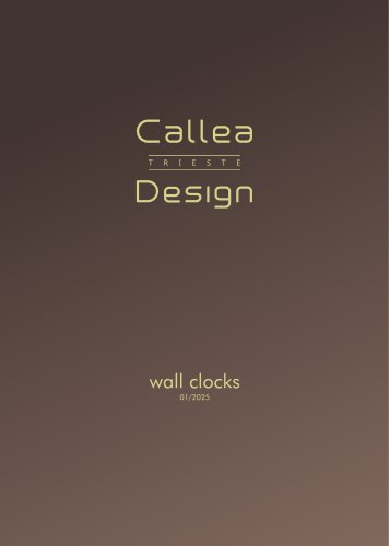 CalleaDesign - wall clocks 2025