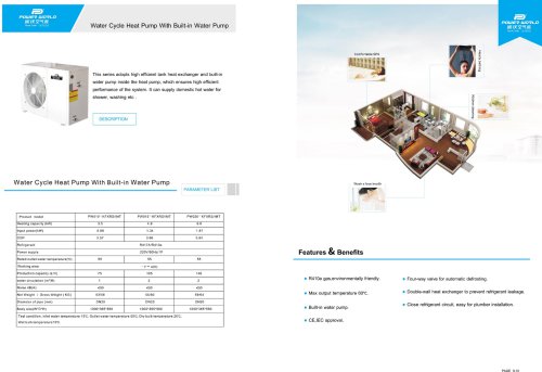 Water Cycle Heat Pump With Built-in Water Pump