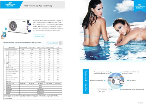 Wi-Fi Swimming pool Heat Pump