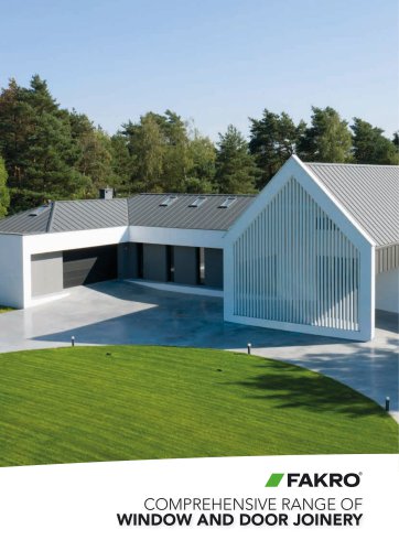 Comprehensive range of window and door joinery