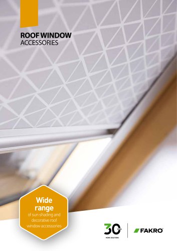 Roof window accessories
