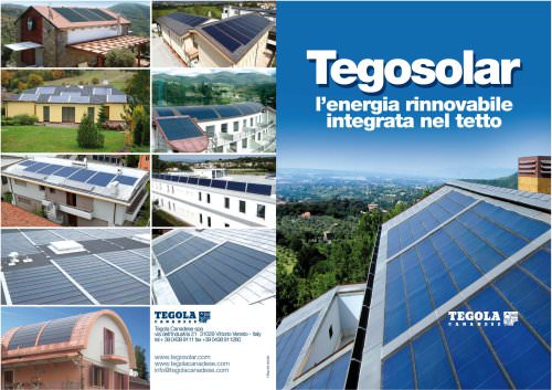 tegosolar l'energie rinnovabile integrata nel tetto