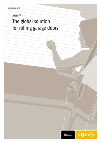 Axroll control for roller garage doors