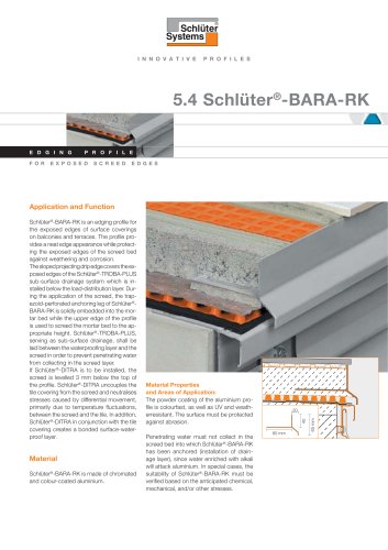 5.4 Schlüter® -BARA-RK